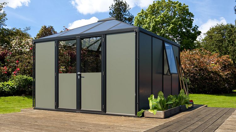 Vitavia Gerätehaus auf Gewächshausbasis Universum