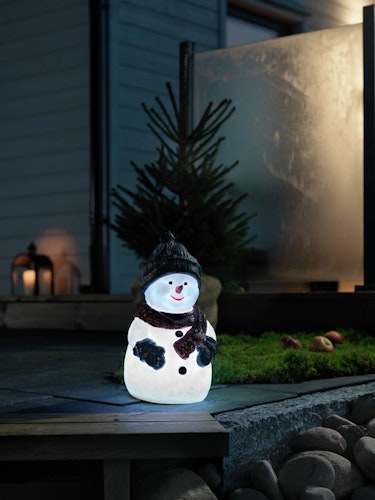 Konstsmide Weihnachtsbeleuchtung  LED Kunststoffschneemann 42,5 cm RGB