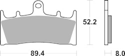 SBS Bremsbelag 686DC Road Racing Dual Carbon