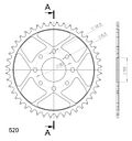 Vorschaubild Supersprox Stahl-Kettenrad 520 44Z (Schwarz)