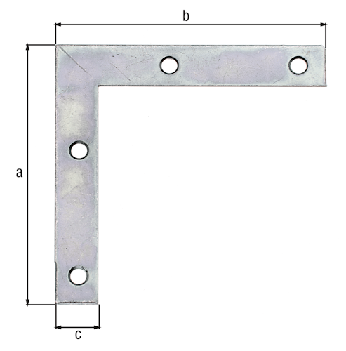 Alberts® Möbelwinkel, sendzimirverzinkt, HxLxB 75x75x12 mm, verpackt à 8 St. 337018
