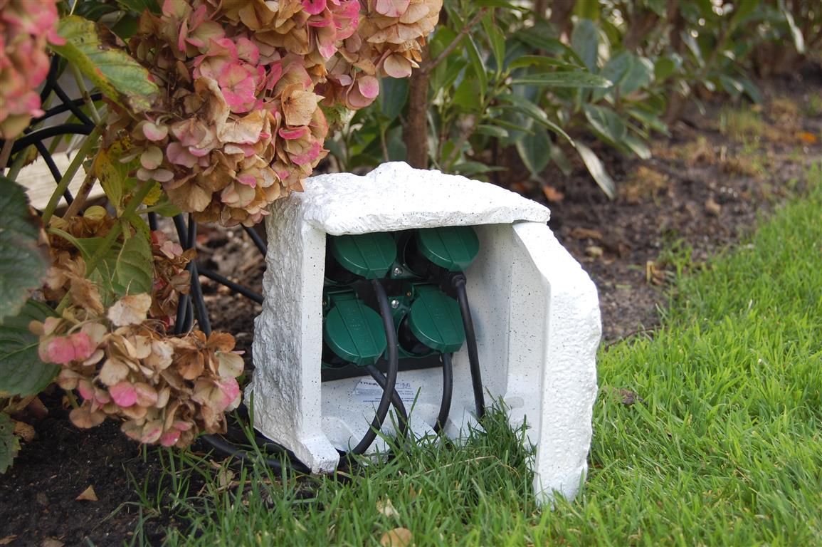 Ubbink Dekorative Gartensteckdose Steinoptik 1354108 - Bild 3