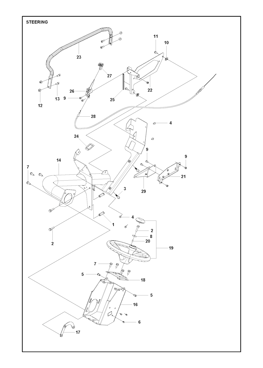 Explosionszeichnung Ersatzteile