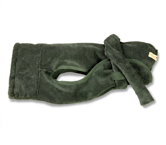 WOLTERS Easy Clean Hundebademantel olive