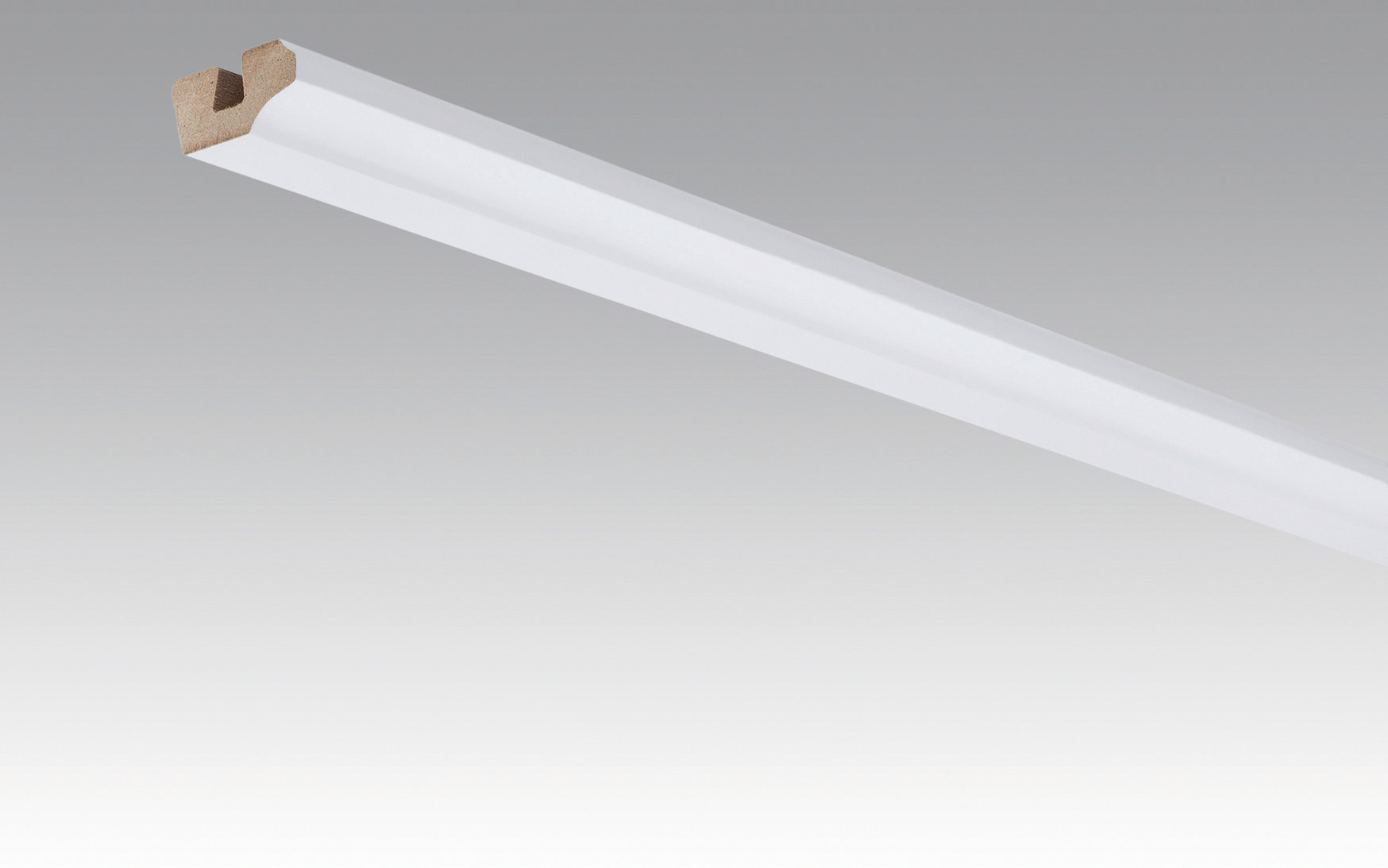 MEISTER Deckenabschlussleiste 19/38 mm  Weiß streichfähig DF 2222 - 2380 mm