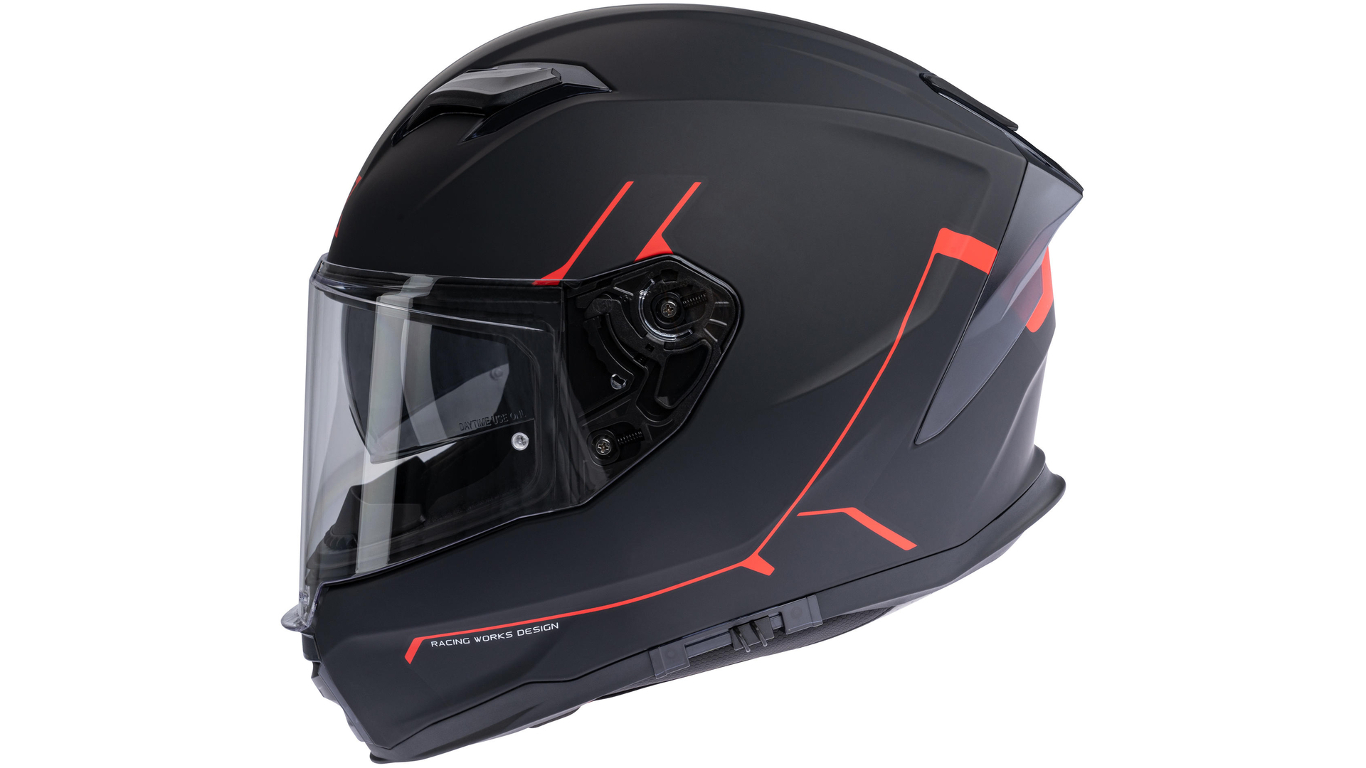 Spec X Integralhelm SX-82.03 Stinger XXL Schwarz Matt / Rot Stinger