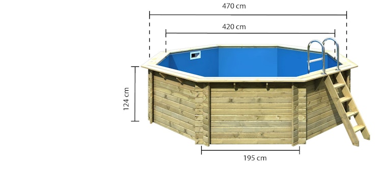 Karibu Pool Modell 2 A/B/C/D - kesseldruckimprägniert