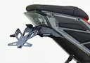 Vorschaubild PROTECH X-SHAPE 125ccm Kennzeichenhalter SET mit Reflektor und Beleuchtung Alu & Stahl Schwarz für KTM 125 Duke