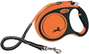 Vorschaubild TRIXIE Flexi XTREME Gurt schwarz/orange Gr. L 5 m