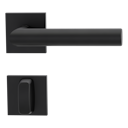 Vorschaubild Griffwerk VAYA 128 LUCIA fast2fix Fast2Fix GK3 Rosetten eckig WC rot/weiß Graphitschwarz