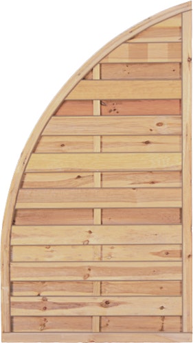 T&J MAXI BOGEN Lamellenzaun Abschluß 90 x 160 cm