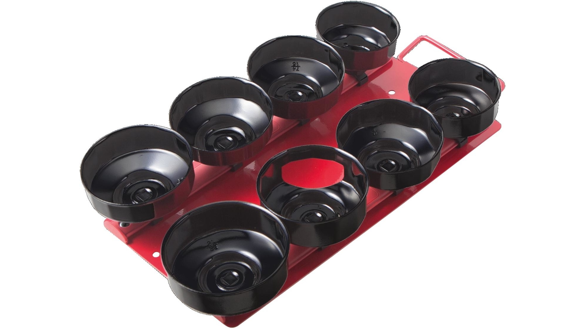 Bikeservice Ölfilterschlüsselsatz 8-teilig, mit Halteplatte