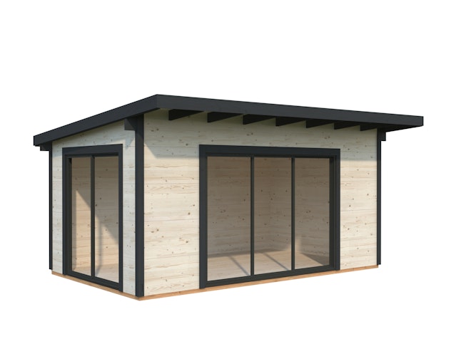 Palmako Premium-Gartenhaus Grace 14,1 m² Slide Plus - 56 mm