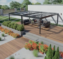 SunElements Carport SunPort Kristall mit Klarglas Dach (Einzel- & Doppelcarport)