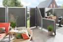 Vorschaubild TraumGarten Design WPC Alu Rahmen Silber 1800 x 1800 mm