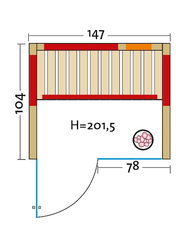 Infraworld Infrarotkabine TrioSol Natura 147 Glas inkl. 5-teiligem gratis Zubehörset
