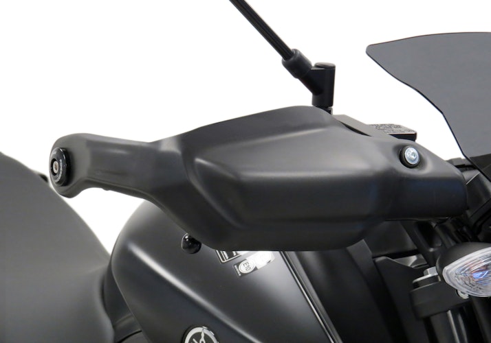 BODYSTYLE Handprotektoren ABS Kunststoff schwarz-matt für YAMAHA MT-125, XSR125 / Legacy