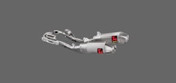Akrapovič Evolution Line Titan Auspuffanlage Honda CRF 250 R/RX ab 2018 (Doppel-Endschalldämpfer)