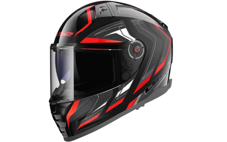 LS2 Integralhelm FF811 Vector II L Schwarz / Rot Alizer