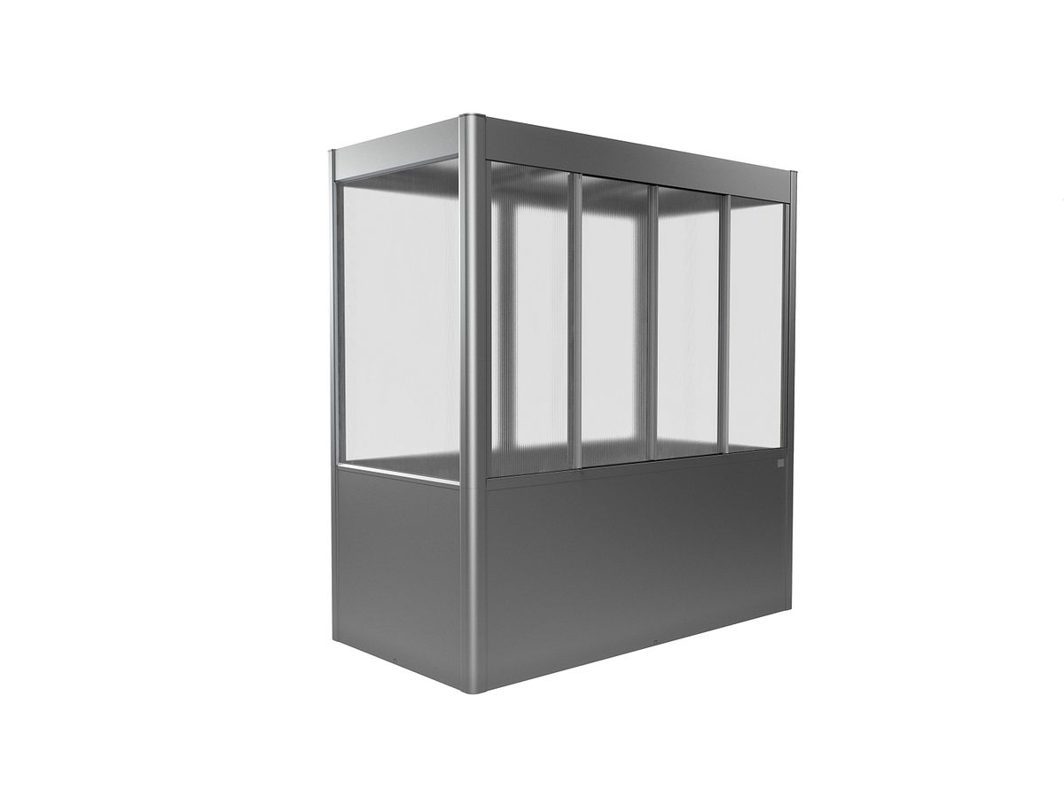 Biohort Gewächshaus Florentina B 201 x T 102 x H 213 cm (Gr. 2x1), quarzgrau-metallic