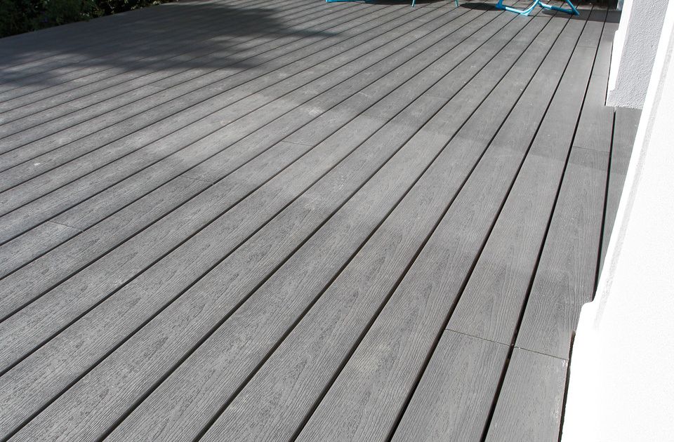 R Pro Rtec Rplus B-WARE FIBERON Terrassendiele WPC Pro-Tec plus Earl Grey - B-Ware