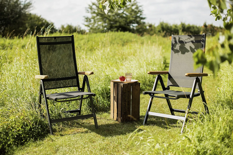 Kettler Multipositionssessel GRANADA, Aluminium Anthrazit / Outdoorgewebe Anthrazit