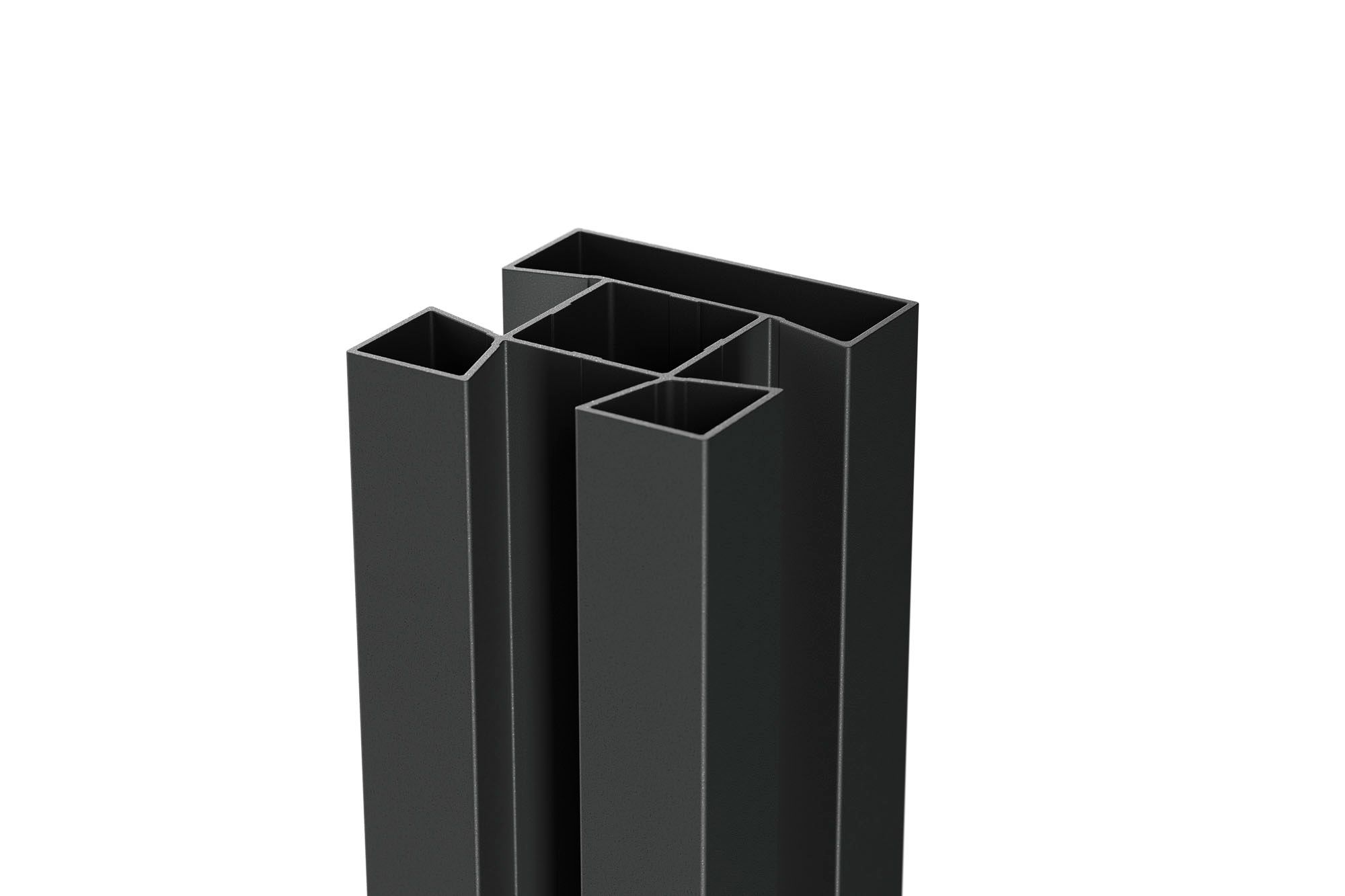 dz VIDUAL Steckzaun-Mittelpfosten 72 x 72 mm mit Zubehör