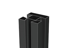 dz VIDUAL Steckzaun-Mittelpfosten 72 x 72 mm mit Zubehör