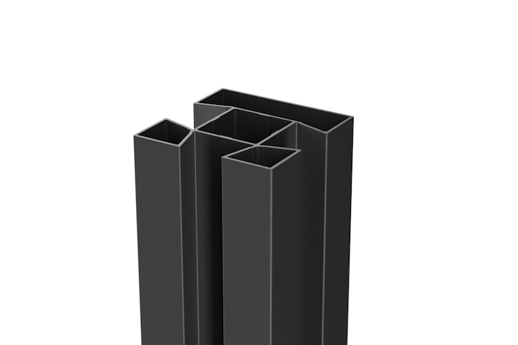 dz VIDUAL Steckzaun-Mittelpfosten 72 x 72 mm mit Zubehör