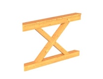 Skan Holz Brüstung Andreaskreuze Pavillon ColmarZubehörbild