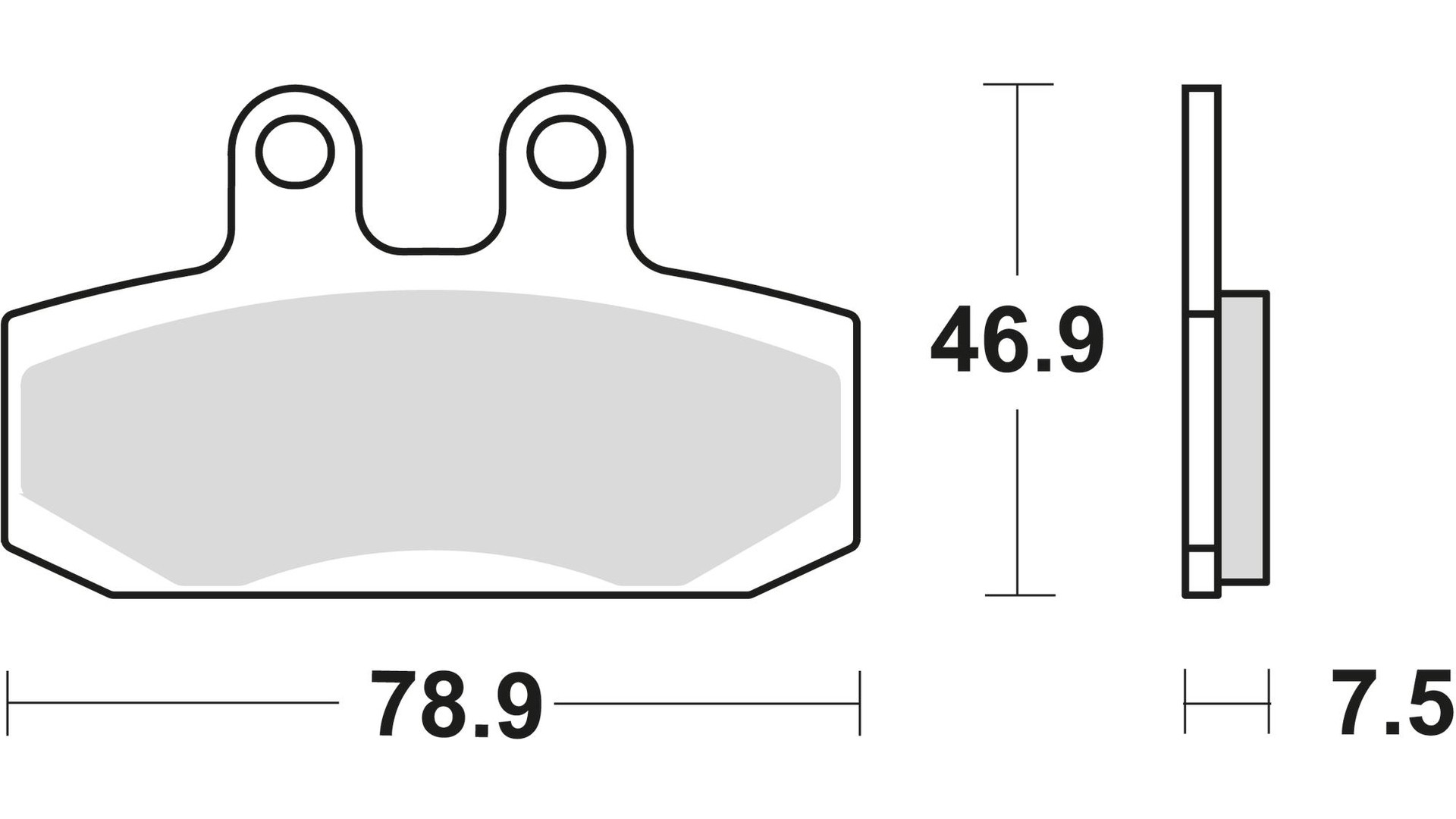 TRW Bremsbelag Typ EC Organisch mit ABE, Bremsbelag "MCB 673" Satz
