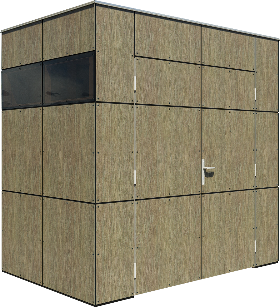 Bertilo Gartenhaus HPL Mini - 6 mm Milano Grigio