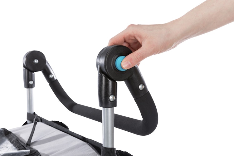 TRIXIE Fahrrad-Anhänger faltbar grau/schwarz