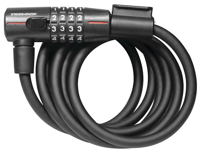 Trelock Spiralkabelschloss SK 210 schwarz Zahlencode