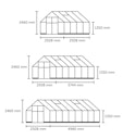 Vorschaubild Halls Gewächshaus Qube 8 - 6,3 m² / 9,4 m² / 12,5 m²