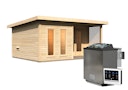 Vorschaubild Karibu Saunahaus Mainburg 5 mit Vorraum - 38 mm inkl. gratis 9 kW Bio-Saunaofen im Wert von 719 €