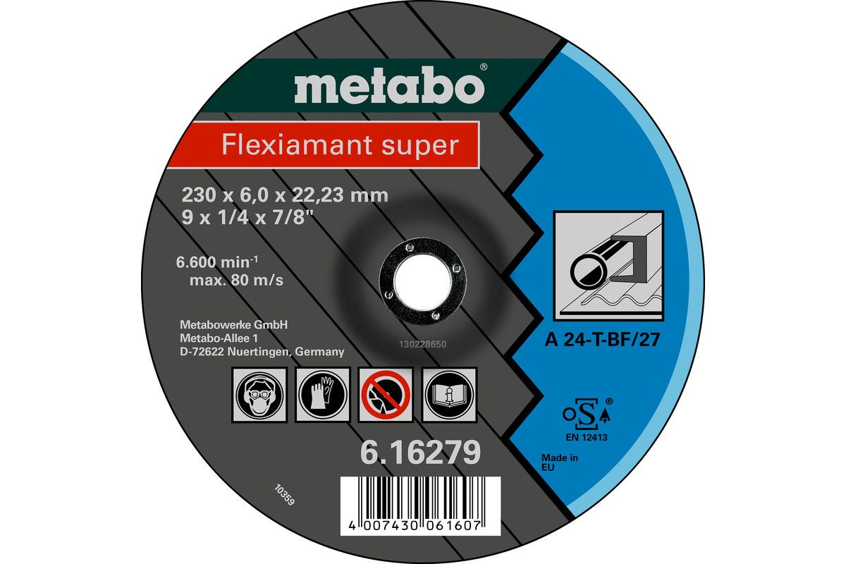Metabo Flexiamant super 115x6,0x22,23 StahlSchruppscheibegekröpfte Ausführung