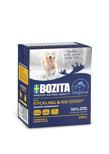 Bozita Happen in Gelee 370 Gramm Hundenassfutter