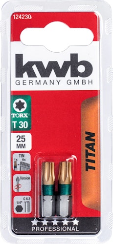 kwb 2 Bits 25mm Torx 30 Titan SB 124230