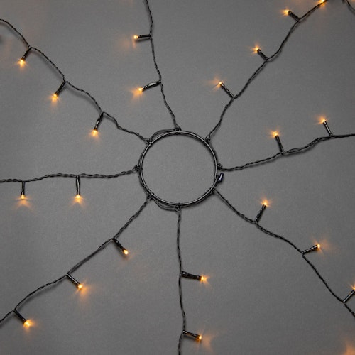 Konstsmide Weihnachtsbeleuchtung  LED Baummantel mit Ring 8 Stränge je 70 Dioden