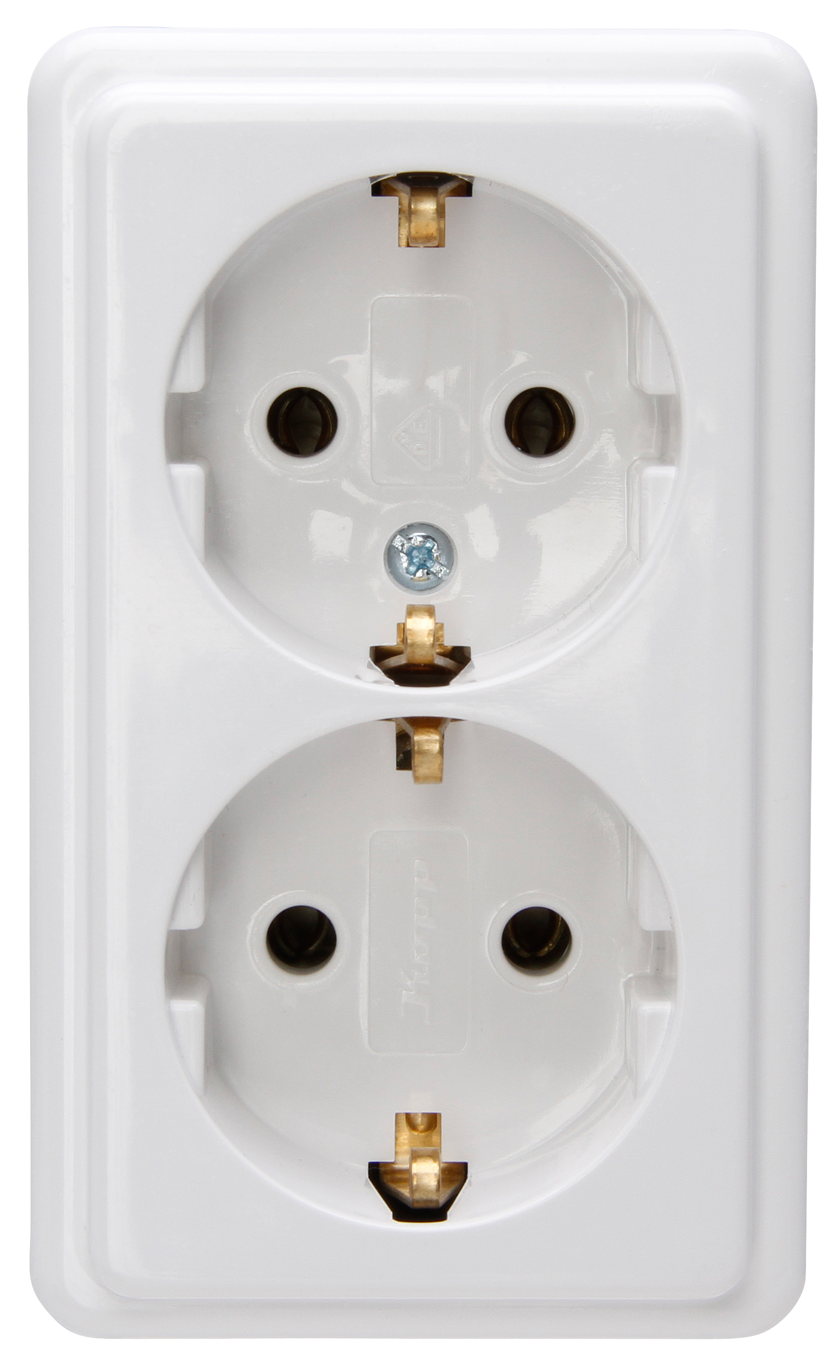 Kopp Schutzkontakt- Steckdose arktis-weiß, 2-fach