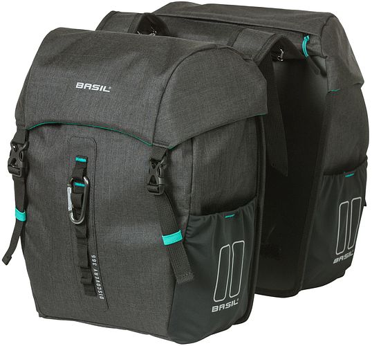 Basil Discovery 365D M Doppeltasche schwarz