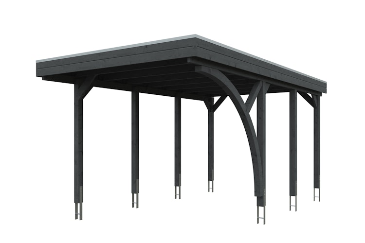 Skan Holz Carport Friesland 314x555 cm inkl. 1 Einfahrtsbogen Sparset 5