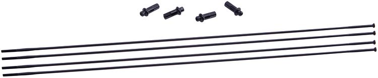 Fulcrum Speichensatz Edelstahl H.R. links schwarz