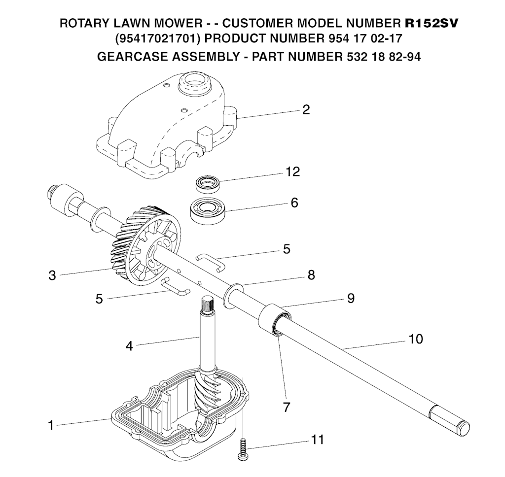 Explosionszeichnung Ersatzteile