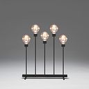 Vorschaubild Konstsmide Weihnachtsbeleuchtung LED Metallleuchter schwarz Dimmer 54cm