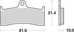 SBS Bremsbelag 729HS Street Sinter