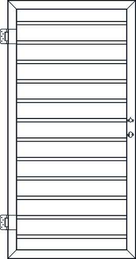 OSMO Multi-Fence Einzeltor auf Maß inkl. Beschlagset