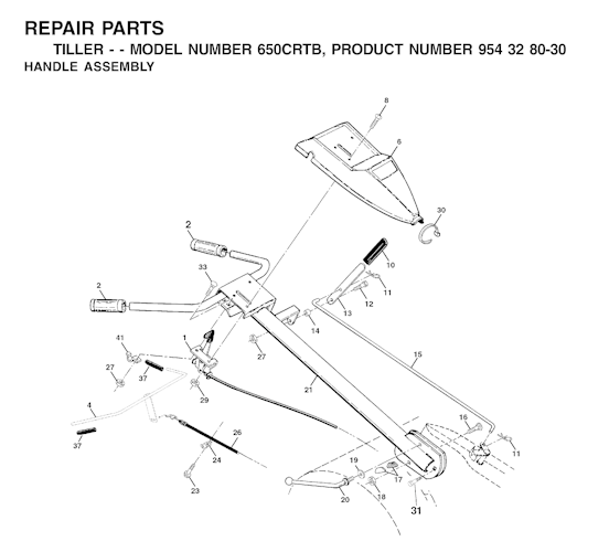 Husqvarna Motorhacken 650 CRT B, 954328030, 2001-11