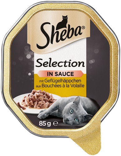 Sheba Selection in Sauce 85 Gramm Schale Katzennassfutter